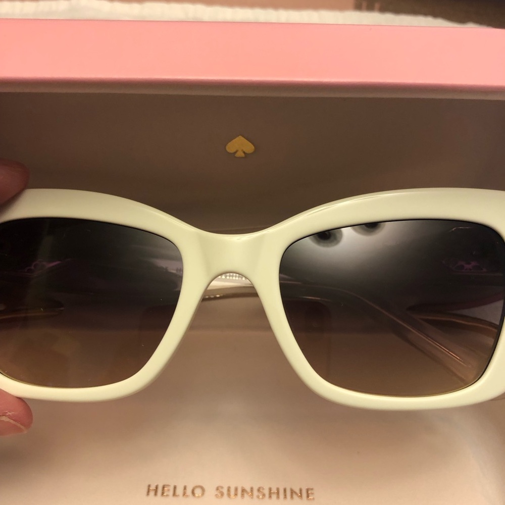 Kate Spade White Sunglasses